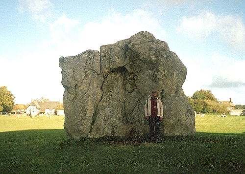 Vincent Koberstein im Steinkreis von Avebury